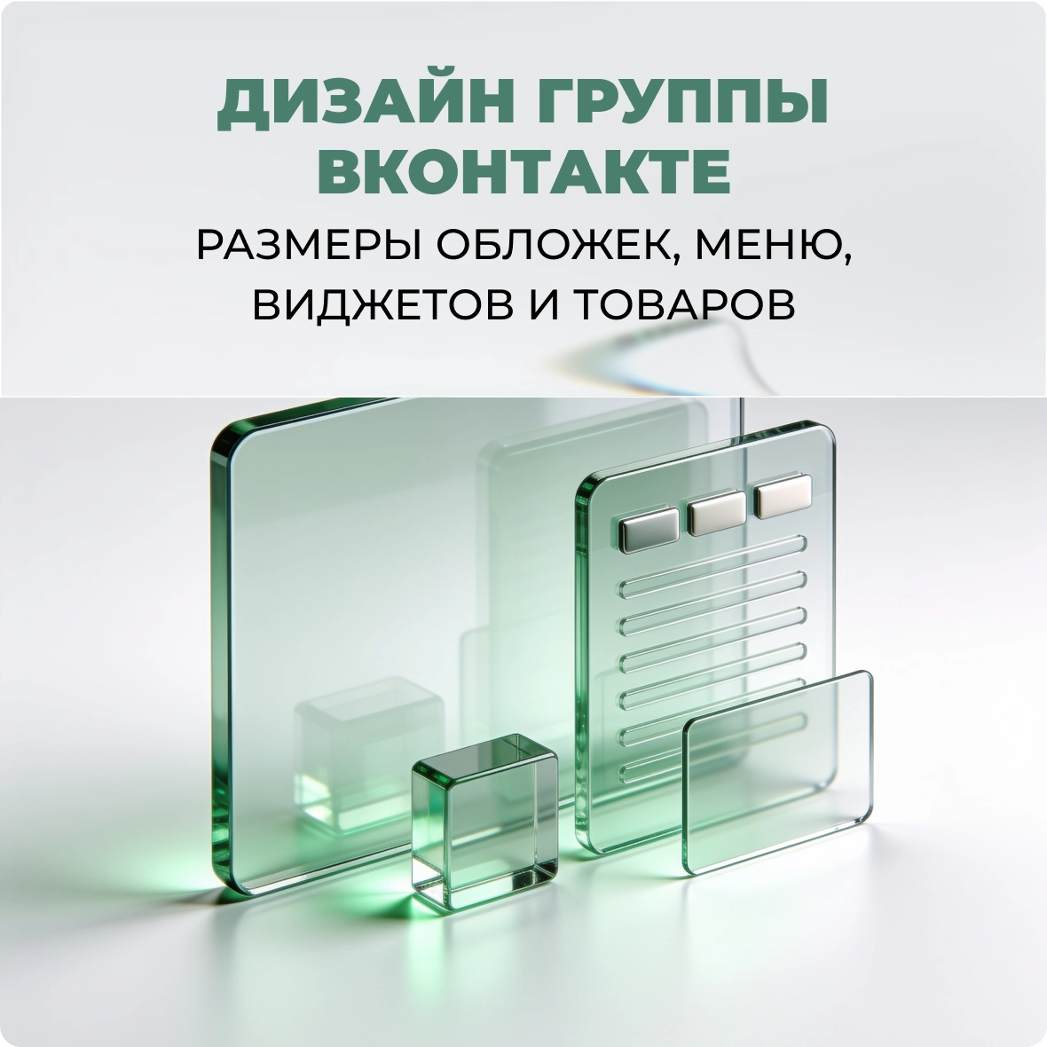 Дизайн группы ВКонтакте: размеры обложек, меню, виджетов и товаров