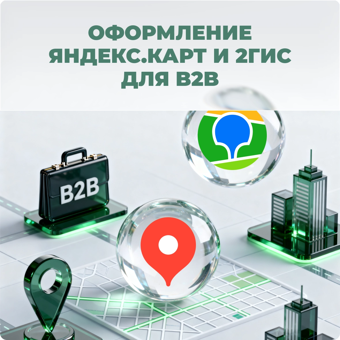 Оформление Яндекс.Карт и 2ГИС для B2B