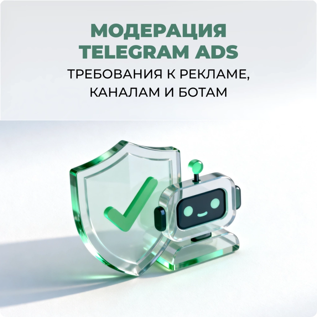 Модерация Telegram Ads: требования к рекламе, каналам и ботам