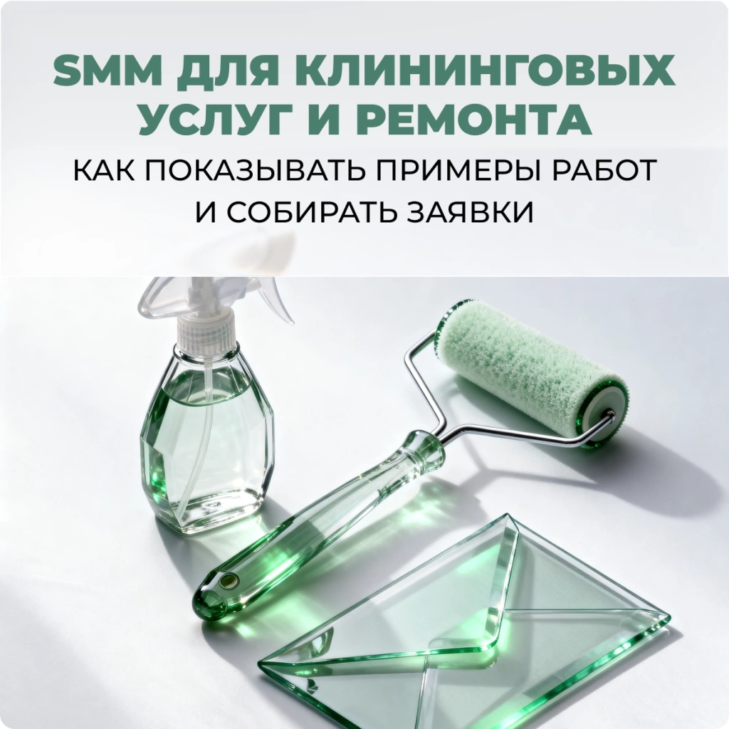 SMM для клининговых услуг и ремонта: как показывать примеры работ и собирать заявки