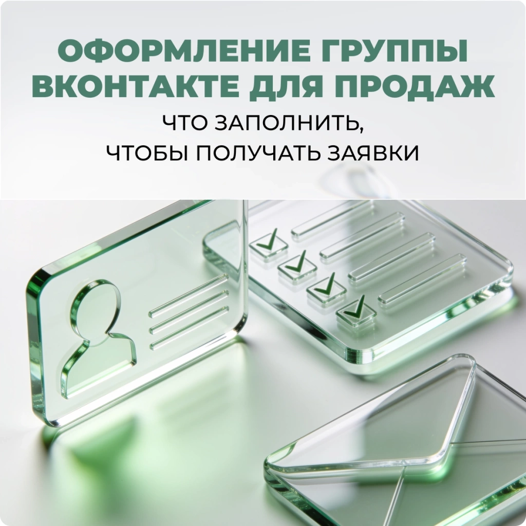 Оформление группы ВКонтакте для продаж: что заполнить, чтобы получать заявки